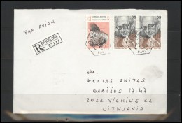 SPAIN Brief Postal History Envelope Air Mail ES 067 Birds Music Personalities Segovia - Briefe U. Dokumente