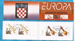 2014  EUROPA KROATIEN HRVATSKA CROAZIA FOLK INSTRUMENTS   USED   BOOKLET - 2014