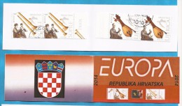 2014  EUROPA KROATIEN HRVATSKA CROAZIA FOLK INSTRUMENTS   USED   BOOKLET - 2014