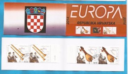 2014  EUROPA KROATIEN HRVATSKA CROAZIA FOLK INSTRUMENTS   USED   BOOKLET - 2014