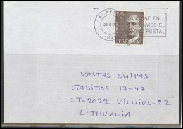 SPAIN Brief Postal History Envelope ES 075 Personalities King - Covers & Documents