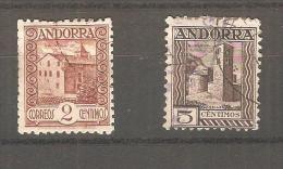 Sello Nº 28 Y 29  Andorra Usado. - Used Stamps