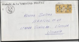 SPAIN Brief Postal History Envelope ES 092 ATM Automatic Stamps - Brieven En Documenten
