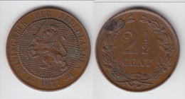 **** PAYS-BAS - NETHERLANDS - 2 1/2 CENT 1877 WILLEM III **** EN ACHAT IMMEDIAT - 1849-1890: Willem III.