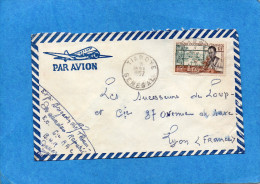 MARCOPHILIE-Lettre Sénégal   -pour Françe-cad TIAROYE -1957-  Stamps  A O F - Storia Postale