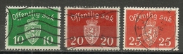 Norway ; 1937 Official Stamps - Dienstzegels