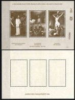Hungary 2001. Easter / Munkacsy Paintings : Trilogia NICE, MONOCHROME Commemorative Sheet Special Cat Number: 2001/43. - Feuillets Souvenir