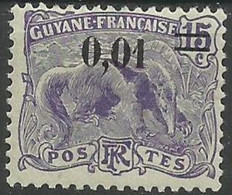 FRENCH GUIANA..1922..Michel # 94...MLH. - Ungebraucht