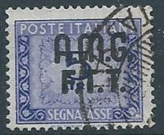 1947-49 TRIESTE A USATO SEGNATASSE 5 LIRE - ED382 - Postage Due