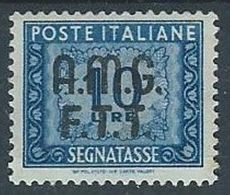1947-49 TRIESTE A SEGNATASSE 10 LIRE MH * - ED383 - Portomarken