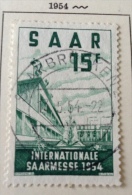 Saar - 1954 O/used Mi 348 - Oblitérés