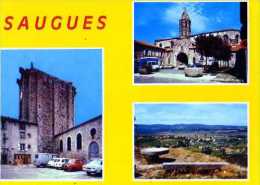 43 SAUGUES Alt 1100m Tour Des Anglais Eglise Vue Generale - Saugues