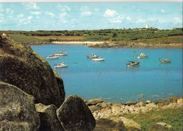 BF13618 Yachts At Anchor In The  Isles Of Scilly United Kingdom Front/back Image - Scilly Isles