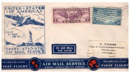 1939, LETTRE USA,  FIRST FLY COVER, AIR MAIL SERVICE TRANS-ATLANTIC/3547 - 1c. 1918-1940 Brieven