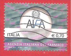 ITALIA REPUBBLICA  - USATO - 2013 - AIFA - Agenzia Italiana Del Farmaco - 0,70 € - S. 3402 - 2011-20: Afgestempeld