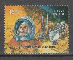 INDIA, 2001, Yuri Gagarin ,40th Anniversary Of Man´s First Space Flight, FINE USED - Gebruikt