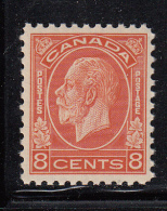 Canada MNH Scott #200 8c George V Medallion Issue, Red Orange - Ungebraucht