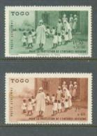 1942 TOGO AIRMAIL - CHILDREN PROTECTION MICHEL: 174-175 MNH ** - Unused Stamps