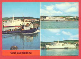 144241 /  GRUSS AUS SASSNITZ -  SCHWEDENFAHRE SKANE -  DDR Germany Deutschland Allemagne Germania - Sassnitz