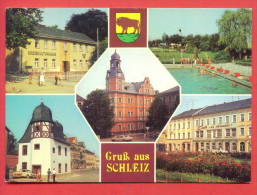 144269 /  GRUSS AUS SCHLEIZ - SCHWIMMBAD NEUMARKT -  DDR Germany Deutschland Allemagne Germania - Schleiz