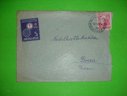 Yugoslavia FNRJ,letter,vintage Cover,additional TBC Tuberculosis Stamp,15 Dinar Franco - Briefe U. Dokumente