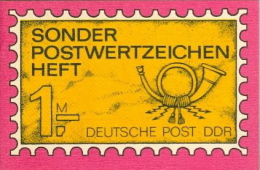 DDR Sondermarkenheftchen SMHD 38 Stilisierte Briefmarke Ohne Briefmarken - Cuadernillos