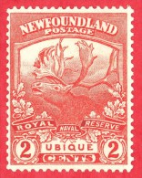 Newfoundland # 116 - 2 Cents - Mint - Dated 1919 - Ubique/  Ubique - 1908-1947