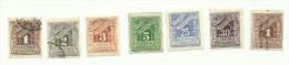 Grèce Timbre Taxe N°25 à 28, 31, 32, 39 Côte 5.10 Euros - Used Stamps