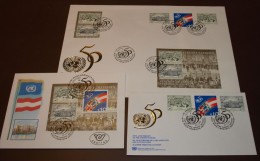 UNO 50 Jahre UNO Wien      FDC XL490 - FDC