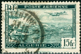 ALGERIA, COLONIA FRANCESE, FRENCH COLONY, POSTA AEREA, AIRMAIL, 1946, FRANCOBOLLO USATO, Scott C3 - Used Stamps