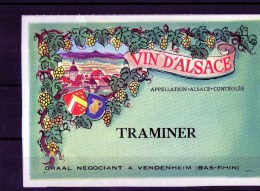 GEWURTZTRAMINER - (Etiquette Collée Sur Page Expo)  Traminer - Gewurztraminer