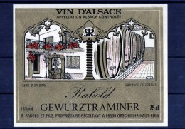 GEWURTZTRAMINER - (Etiquette Collée Sur Page Expo)  Rabold - Gewurztraminer