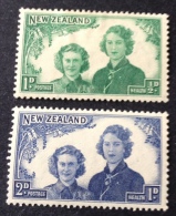 New Zealand 1944 Sc B24/25, Mi 278/279, Yv 267/268 Mh* - Unused Stamps