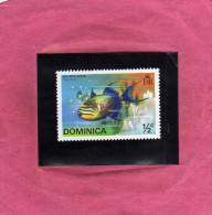 DOMINICA 1975 MARINE FAUNA FISHES OLD WIFE FISH PESCI PESCE  USED - Dominica (1978-...)