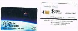 ISLE OF MAN - MANX TELECOM CHIP - UNIVERSAL COMMUNICATIONS  (USED) CODE IOM23 AT LEFT + "B" AT RIGHT - RIF.7766 - Man (Eiland)