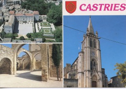 Castries Multivues : Chateau Moulin à Huile église N°78/0425 - Castries