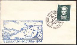 Yugoslavia 1962, Illustrated Cover "Festival Of Amateur Theatre" W./ Special Postmark "Tesanj", Ref.bbzg - Lettres & Documents