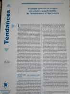 Tendances N° 13 (plaquette 6 Pages De L'Observatoire Français Des Drogues & Des Toxicomanies) : Pratiques Sportives & Us - Medicina & Salud