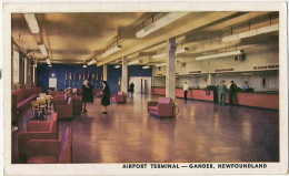 Airport Terminal Gander Newfoundland Published By Guardian Picture Bill Davies 1948 Not Used - Otros & Sin Clasificación