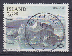Iceland 1991 Mi. 747      26.00 Kr NORDEN Jökulsárion Gletschersee Deluxe REYKJAVIK Cancel !! - Gebraucht