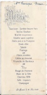 Menu   ,ST Benoit  Le 16 Mai 1948 - Menus