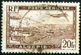 ALGERIA, COLONIA FRANCESE, FRENCH COLONY, POSTA AEREA, AIRMAIL, 1946, FRANCOBOLLO USATO, Scott C4 - Oblitérés