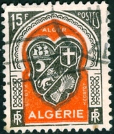 ALGERIA, COLONIA FRANCESE, FRENCH COLONY, STEMMI, COAT OF ARMS, 1949, FRANCOBOLLO USATO, Scott 225 - Usados