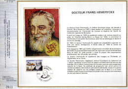 Feuillet Tirage Limité CEF 142 18 1778 Docteur Frans Hemeryckx - 1971-1980