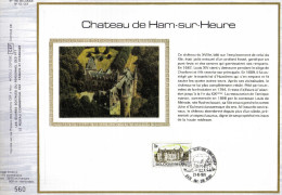 Feuillet Tirage Limité CEF 166 42 1835 Château De Ham-sur-Heure - 1971-1980