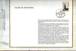 Feuillet Tirage Limité CEF 136 12 1772 église De Dottignies - 1971-1980