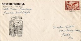 White Horse To Fairbank 1938 First Flight Air Mail Cover Mailed To USA - Luchtpost