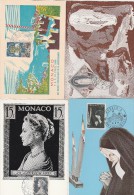 MONACO LOT DE 4 CARTE MAXIMUM/FDC/BOURSE PHILATELIQUE  Tdm - Collections, Lots & Séries