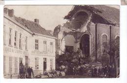 EVERGEM Belgique Carte Photo Destruction Guerre Eglise Estaminet - Evergem