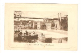 Delcampe - GAILLAC - TARN - ECLUSE ET PONT SUSPENDU - PECHEUR - Gaillac
